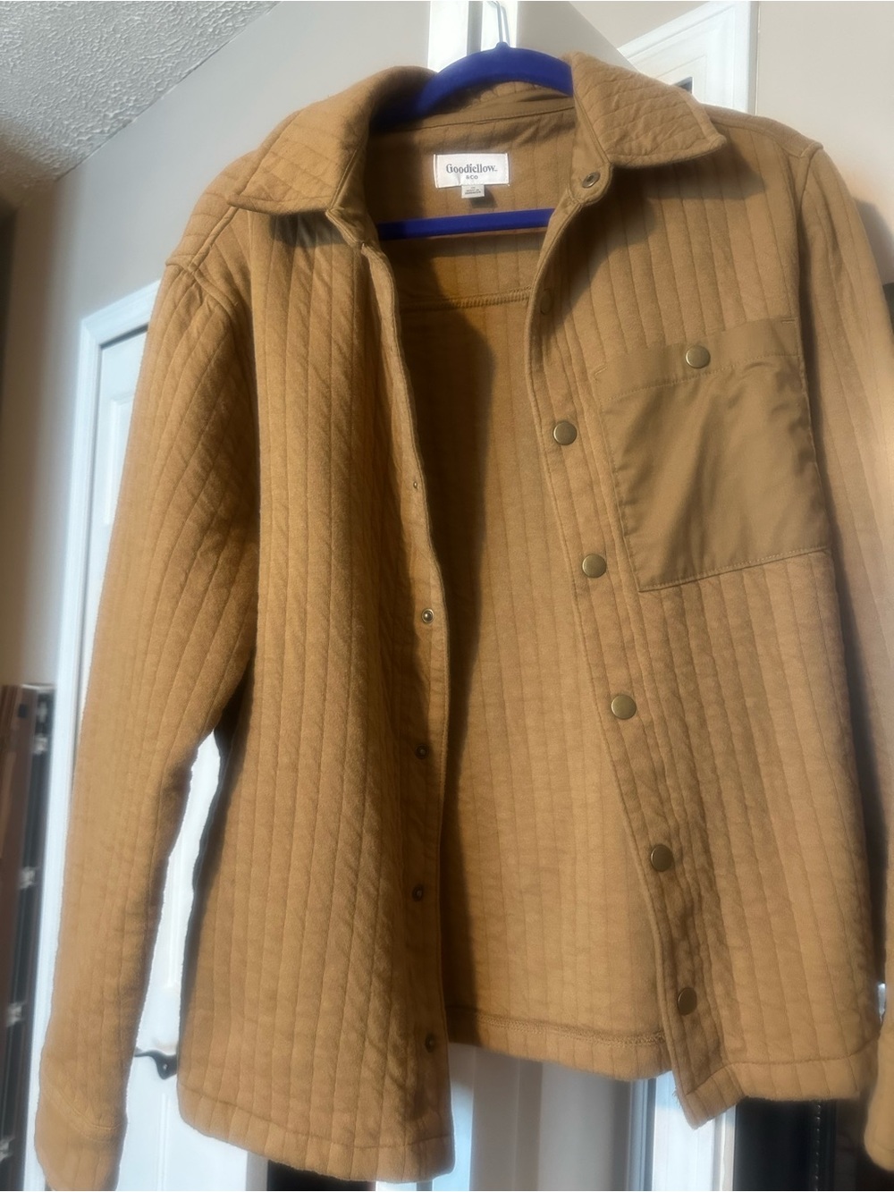 Goodfellow & Co Quilted Caramel Shirt Jacket